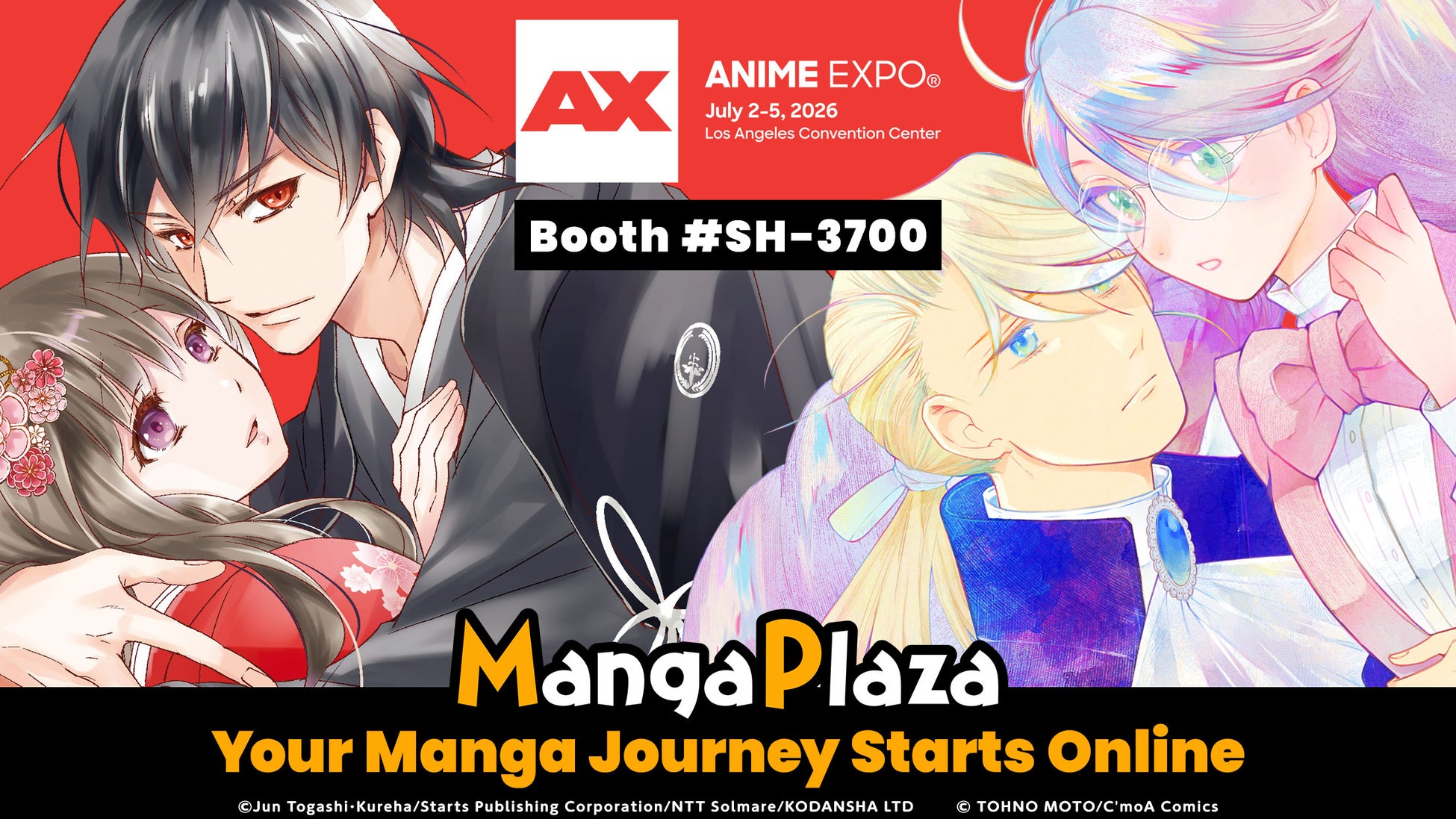 デジタルマンガストア「MangaPlaza」がAnime Expo 2026に参加決定 限定イベントやノベルティ配布を実施